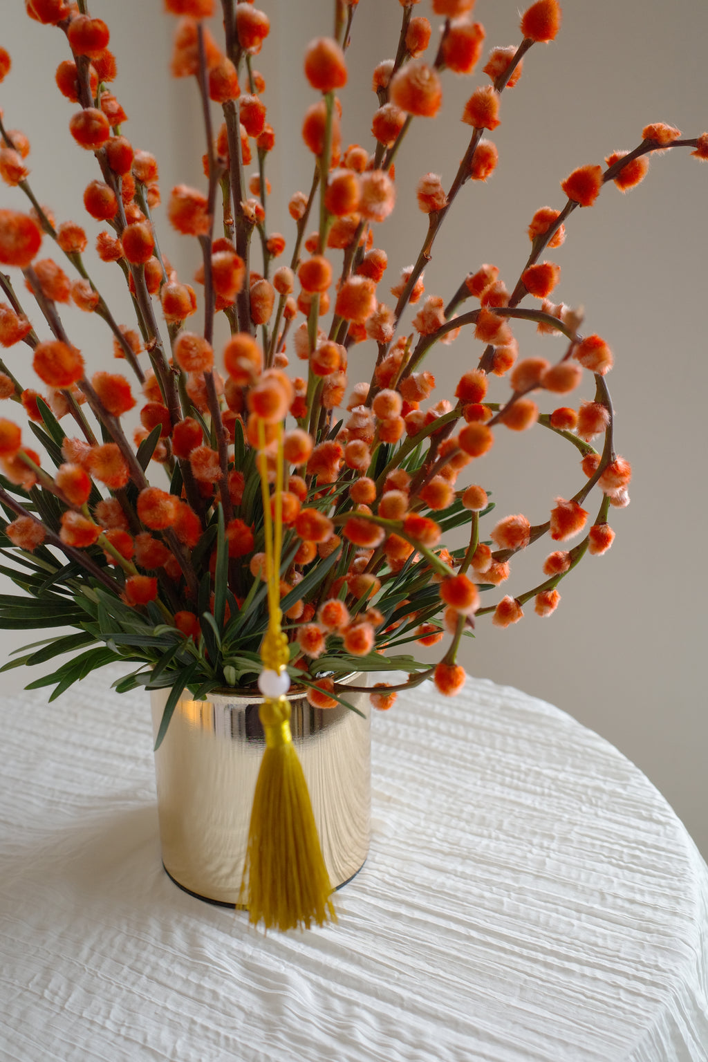 Mandarin | Petite Pussy Willow Pot