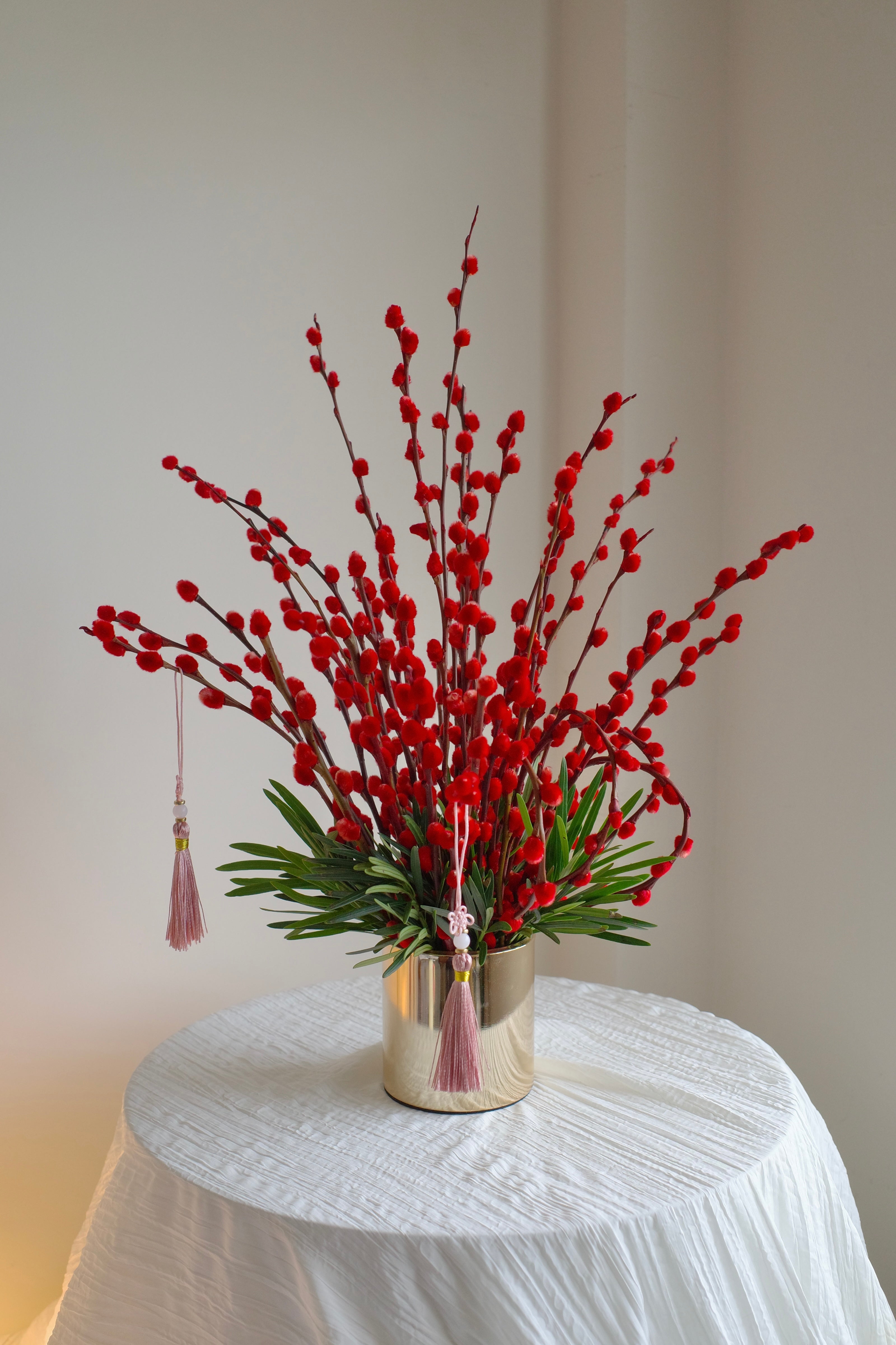 Ruby | Petite Pussy Willow Pot