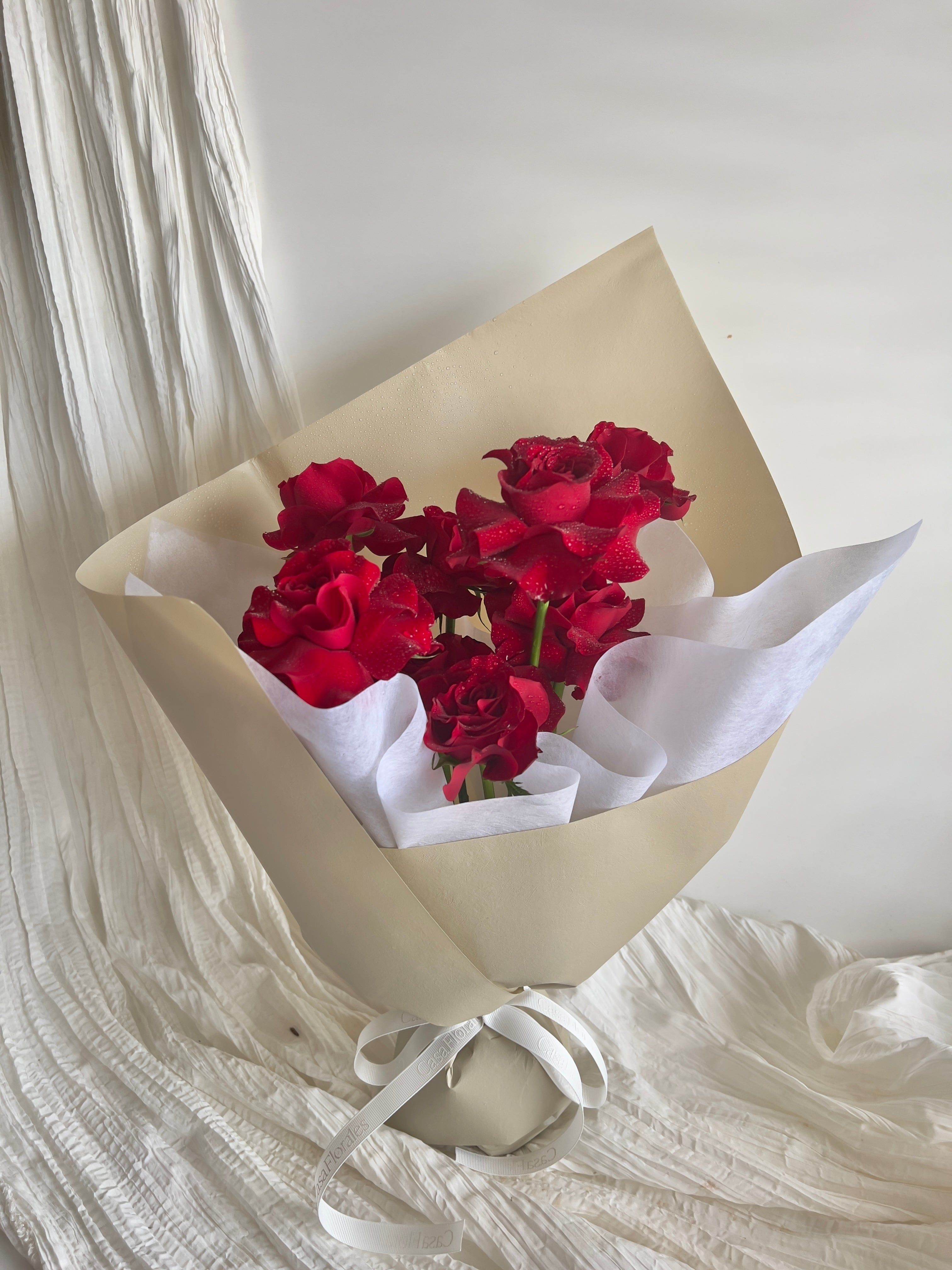 ROSIE, BOLD | Wrapped Bouquet