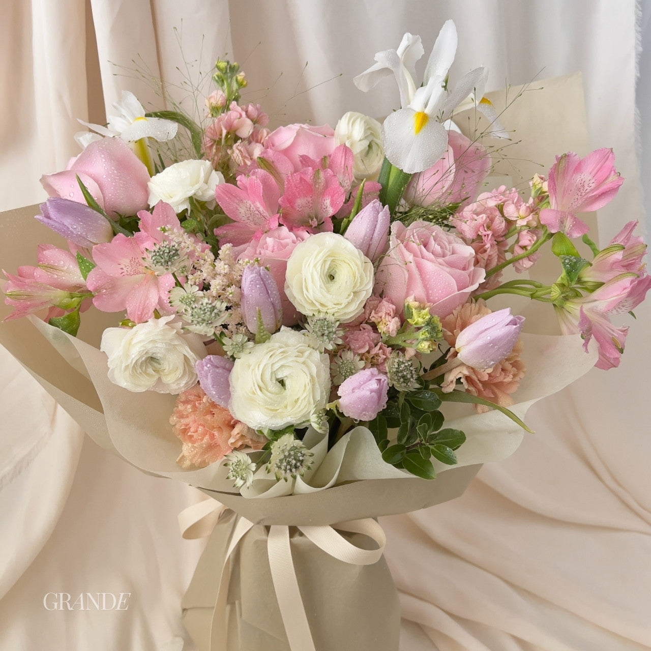 Sweet Pastels | Wrapped Bouquet